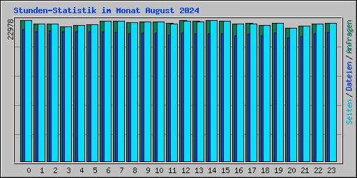 Stunden-Statistik im Monat August 2024