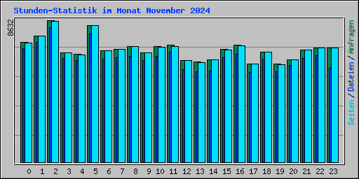 Stunden-Statistik im Monat November 2024