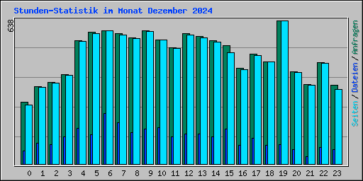 Stunden-Statistik im Monat Dezember 2024