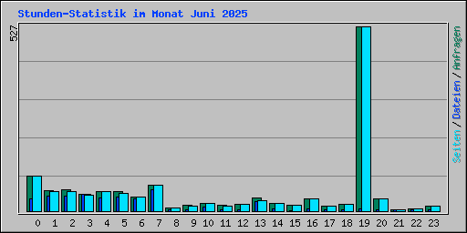 Stunden-Statistik im Monat Juni 2025